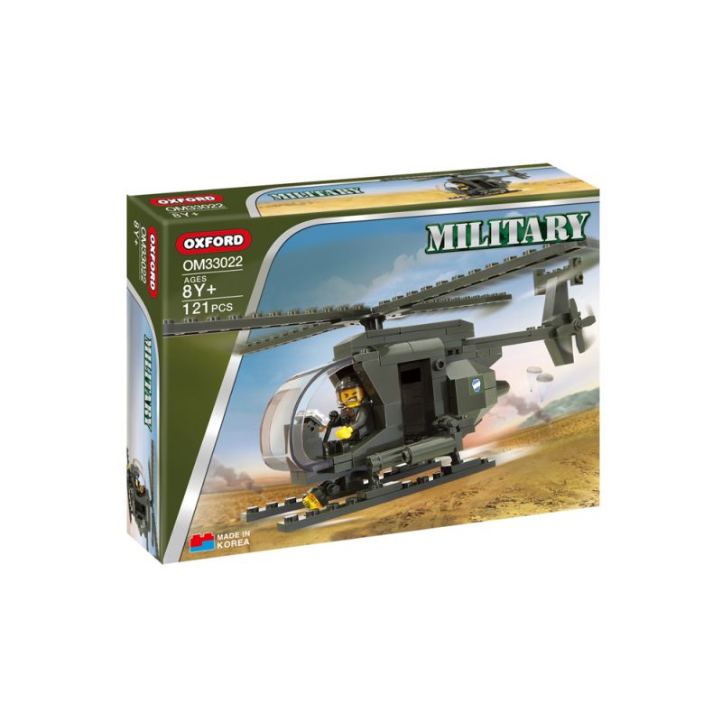 OXFORD OM33022 33022 non Lego TRỰC THĂNG QUÂN SỰ bộ đồ chơi xếp lắp ráp ghép mô hình Military Army 밀리터리 헬기 Quân Sự Bộ Đội 121 khối