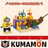 INBRIXX 880024 non  KUMAMON CUỘC PHIÊU LƯU DƯỚI ĐÁY BIỂN bộ đồ chơi xếp lắp ráp ghép mô hình
