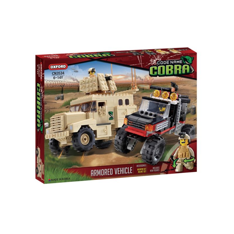 OXFORD CN3534 3534 non Lego XE BỌC THÉP bộ đồ chơi xếp lắp ráp ghép mô hình Military Army ARMORED VEHICLE Quân Sự Bộ Đội