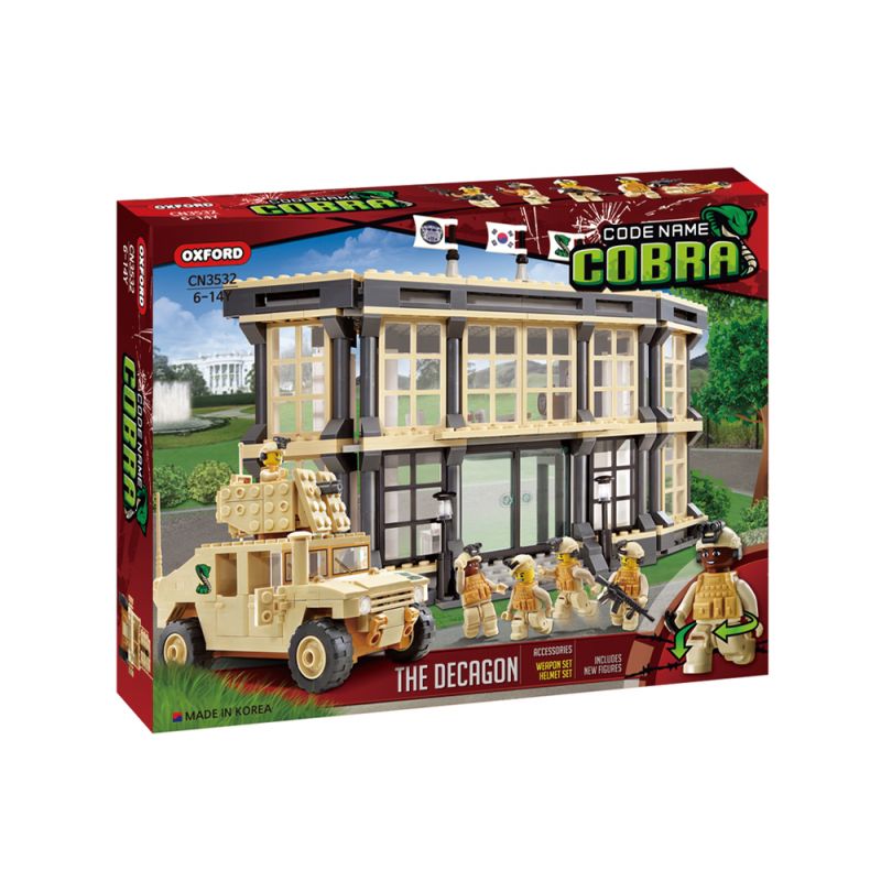 OXFORD CN3532 3532 non Lego TÒA NHÀ DECAGON bộ đồ chơi xếp lắp ráp ghép mô hình Military Army THE DECAGON Quân Sự Bộ Đội