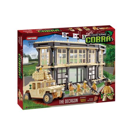 OXFORD CN3532 3532 non  TÒA NHÀ DECAGON bộ đồ chơi xếp lắp ráp ghép mô hình Military Army THE DECAGON Quân Sự Bộ Đội