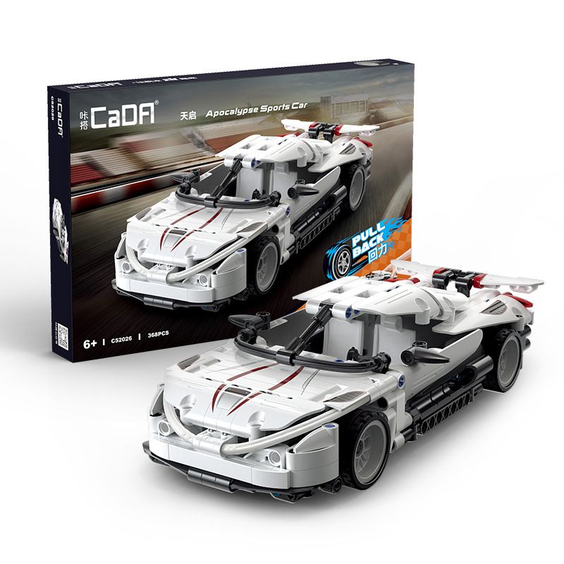 CADA DOUBLEE C52026 52026 non  BAN NGÀY tỷ lệ 1:18 bộ đồ chơi xếp lắp ráp ghép mô hình  APOCALYPSE SPORTS CAR Kỹ Thuật Công Nghệ Cao Mô Hình Phương Tiện 368 khối