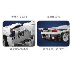 CADA DOUBLEE C52026 52026 non  BAN NGÀY tỷ lệ 1:18 bộ đồ chơi xếp lắp ráp ghép mô hình  APOCALYPSE SPORTS CAR Kỹ Thuật Công Nghệ Cao Mô Hình Phương Tiện 368 khối