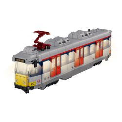 ROYAL TOYS RT48 non  ĐƯỜNG SẮT NHẸ MTR HỒNG KÔNG GIAI ĐOẠN II bộ đồ chơi xếp lắp ráp ghép mô hình City CITY STORY MTR LIGHT RAIL TRAIN II Thành Phố 754 khối