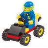 COMPANION 103 non  ĐI KART bộ đồ chơi xếp lắp ráp ghép mô hình City SUPER CAR Thành Phố 30 khối