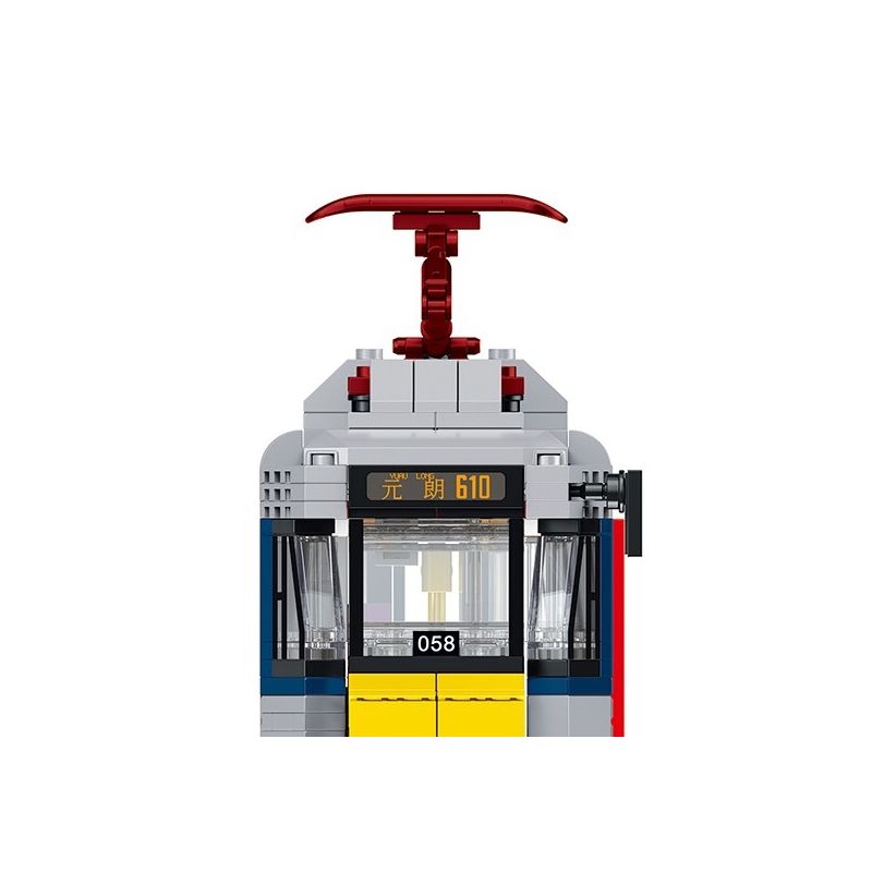 ROYAL TOYS RT48 non  ĐƯỜNG SẮT NHẸ MTR HỒNG KÔNG GIAI ĐOẠN II bộ đồ chơi xếp lắp ráp ghép mô hình City CITY STORY MTR LIGHT RAIL TRAIN II Thành Phố 754 khối