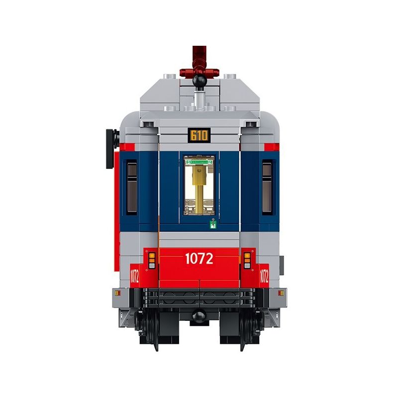 ROYAL TOYS RT48 non  ĐƯỜNG SẮT NHẸ MTR HỒNG KÔNG GIAI ĐOẠN II bộ đồ chơi xếp lắp ráp ghép mô hình City CITY STORY MTR LIGHT RAIL TRAIN II Thành Phố 754 khối