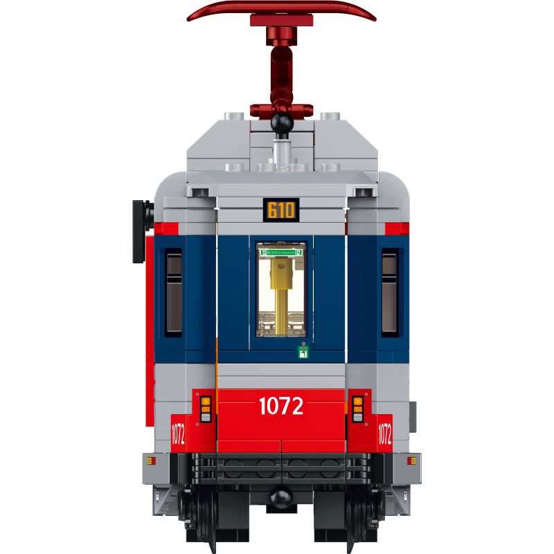 ROYAL TOYS RT48 non  ĐƯỜNG SẮT NHẸ MTR HỒNG KÔNG GIAI ĐOẠN II bộ đồ chơi xếp lắp ráp ghép mô hình City CITY STORY MTR LIGHT RAIL TRAIN II Thành Phố 754 khối