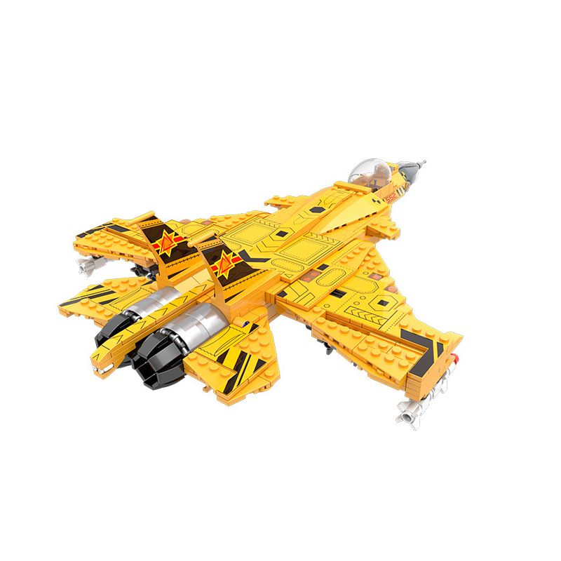 CAYI 2266 non  MÁY BAY CHIẾN ĐẤU TRÊN TÀU SÂN J-15 bộ đồ chơi xếp lắp ráp ghép mô hình J-15 BASED FIGHTER / DOUBLE ENGINE 668 khối