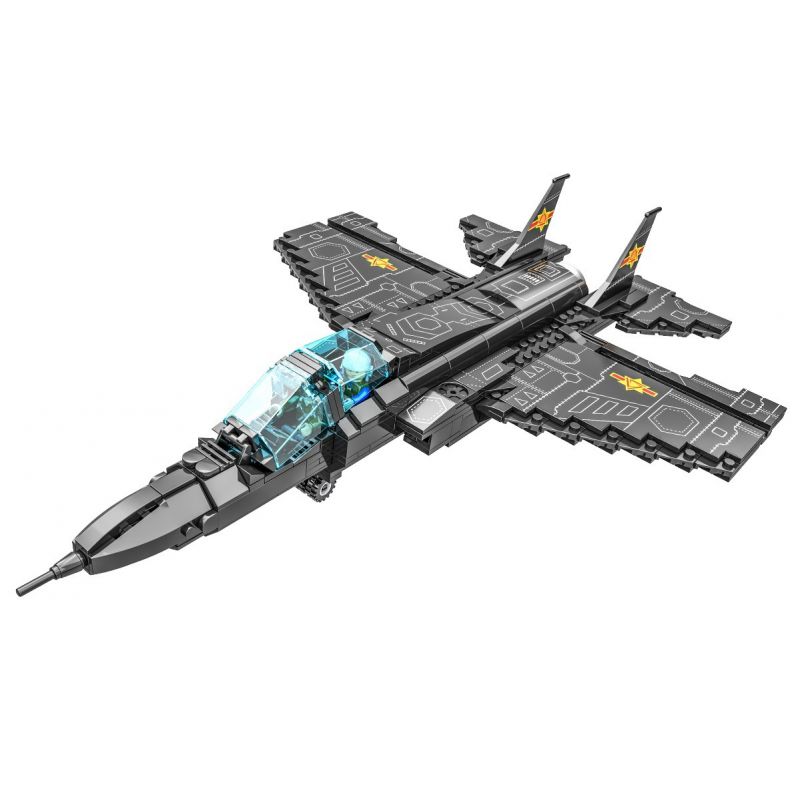 CAYI 2265 non Lego MÁY BAY CHIẾN ĐẤU TÀNG HÌNH J-31 bộ đồ chơi xếp lắp ráp ghép mô hình J-31 STEALTH FIGHTER / GYRFALCON 538 khối