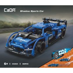 CADA DOUBLEE C52023 52023 non  BƯƠM BƯỚM tỷ lệ 1:18 bộ đồ chơi xếp lắp ráp ghép mô hình Computer Games SHADOW SPORTS CAR Trò Chơi 380 khối