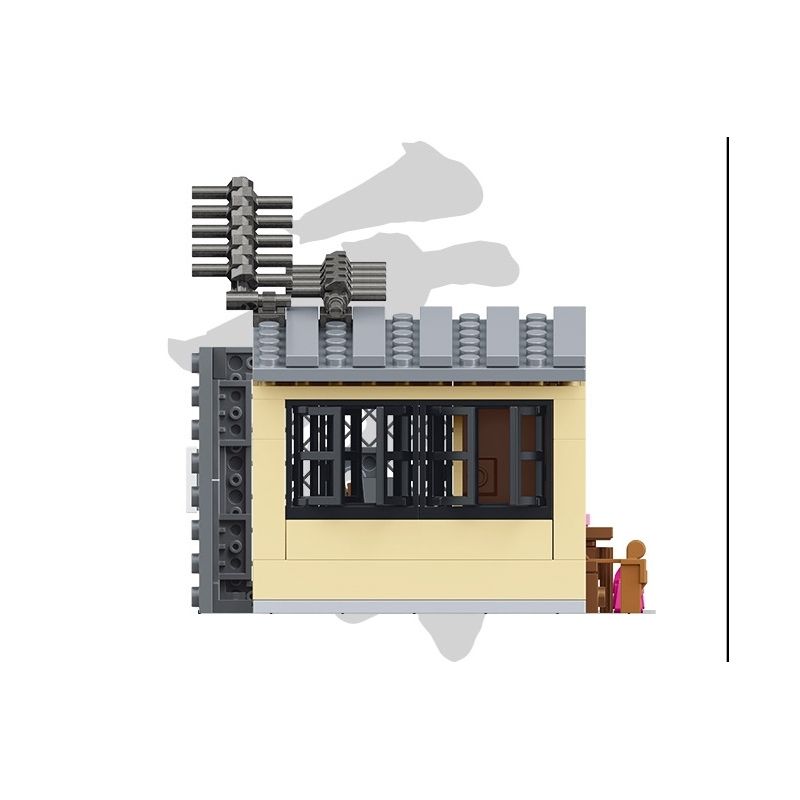 ROYAL TOYS RT54 non  TRƯỜNG TIỂU HỌC SÂN THƯỢNG HỒNG KÔNG bộ đồ chơi xếp lắp ráp ghép mô hình City CITY STORY ROOFTOP SCHOOL Thành Phố 203 khối