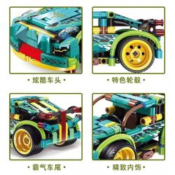 GBL KY1097 1097 non  QUÁI VẬT SỌC THÔNG XANH bộ đồ chơi xếp lắp ráp ghép mô hình  Kỹ Thuật Công Nghệ Cao Mô Hình Phương Tiện 274 khối