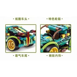 GBL KY1097 1097 non  QUÁI VẬT SỌC THÔNG XANH bộ đồ chơi xếp lắp ráp ghép mô hình  Kỹ Thuật Công Nghệ Cao Mô Hình Phương Tiện 274 khối