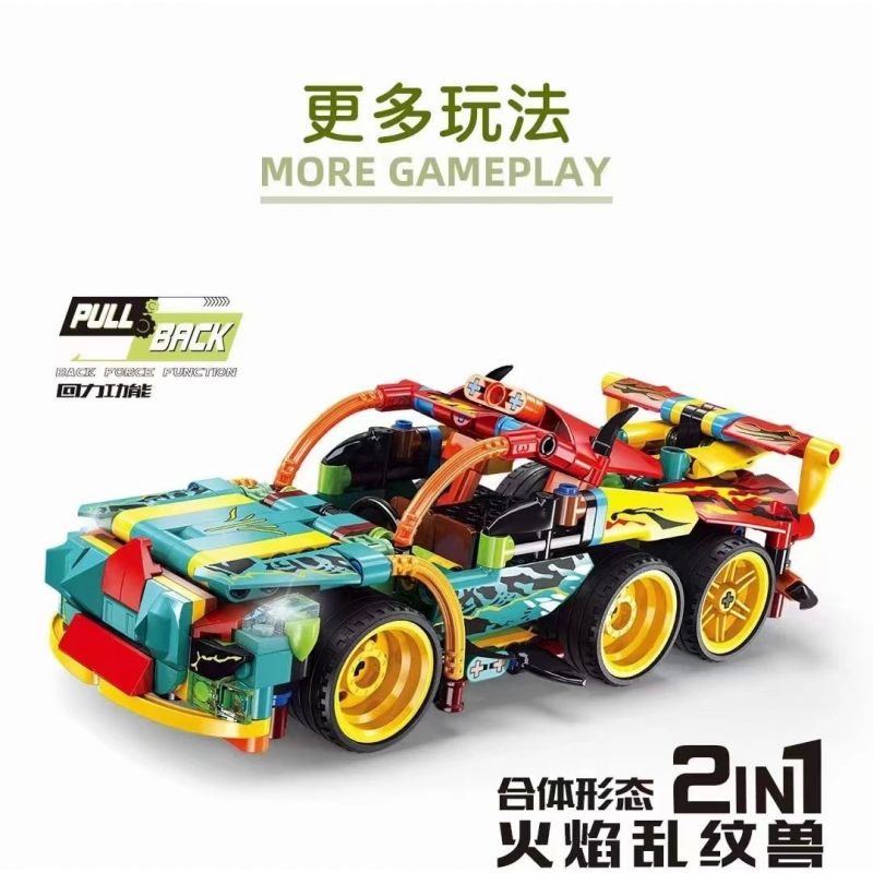 GBL KY1097 1097 non  QUÁI VẬT SỌC THÔNG XANH bộ đồ chơi xếp lắp ráp ghép mô hình  Kỹ Thuật Công Nghệ Cao Mô Hình Phương Tiện 274 khối