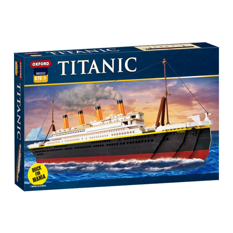 OXFORD BM3522 3522 non Lego TÀU TITANIC bộ đồ chơi xếp lắp ráp ghép mô hình 타이타닉 878 khối