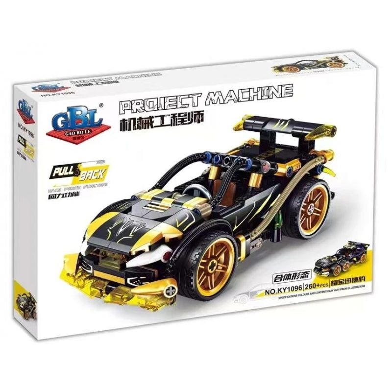 GBL KY1096 1096 non  YAOJIN SWIFT JAGUAR bộ đồ chơi xếp lắp ráp ghép mô hình  Kỹ Thuật Công Nghệ Cao Mô Hình Phương Tiện 260 khối