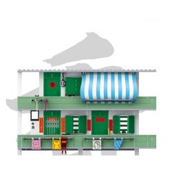 ROYAL TOYS RT51 non  KHU TÁI ĐỊNH CƯ HỒNG KÔNG bộ đồ chơi xếp lắp ráp ghép mô hình City CITY STORY RESETTLEMENT ESTATES Thành Phố 355 khối