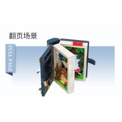 SEMBO 506172 non  ALICE TRÊN ĐƯỜNG CHẠY TRỐN Ở XỨ SỞ THẦN TIÊN bộ đồ chơi xếp lắp ráp ghép mô hình Disney Princess FAIRY TALE BOOK ALICE AT LARGE Công Chúa 655 khối