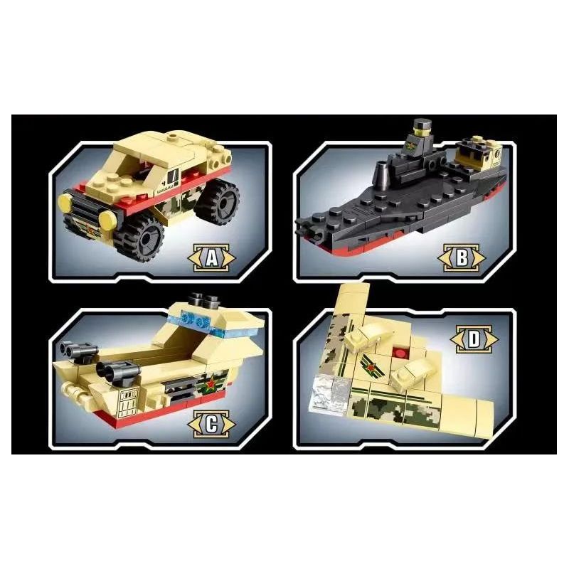 JUGO 3G127 non  TĂNG HẠNG NẶNG PREDATOR bộ đồ chơi xếp lắp ráp ghép mô hình Military Army Quân Sự Bộ Đội 420 khối