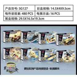 JUGO 3G127 non  TĂNG HẠNG NẶNG PREDATOR bộ đồ chơi xếp lắp ráp ghép mô hình Military Army Quân Sự Bộ Đội 420 khối