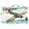 MINGDI 9050 non  MÁY BAY CHIẾN ĐẤU P-40 bộ đồ chơi xếp lắp ráp ghép mô hình P-40 FIGHTER 411 khối
