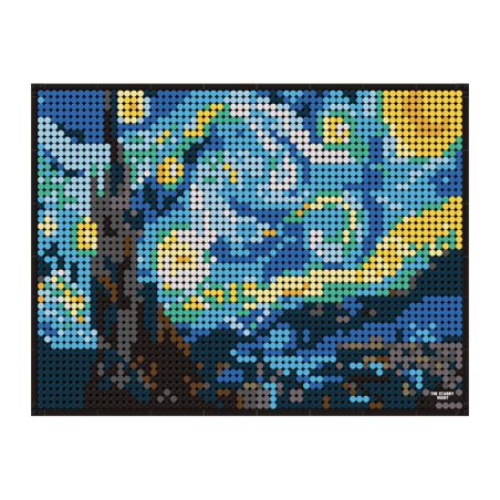 WANGE 5123 non  ĐÊM ĐẦY SAO bộ đồ chơi xếp lắp ráp ghép mô hình THE STARRY NIGHT 3262 khối