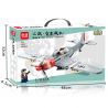 MINGDI 9039 non  MÁY BAY CHIẾN ĐẤU P-51 bộ đồ chơi xếp lắp ráp ghép mô hình P-51 FIGHTER 402 khối