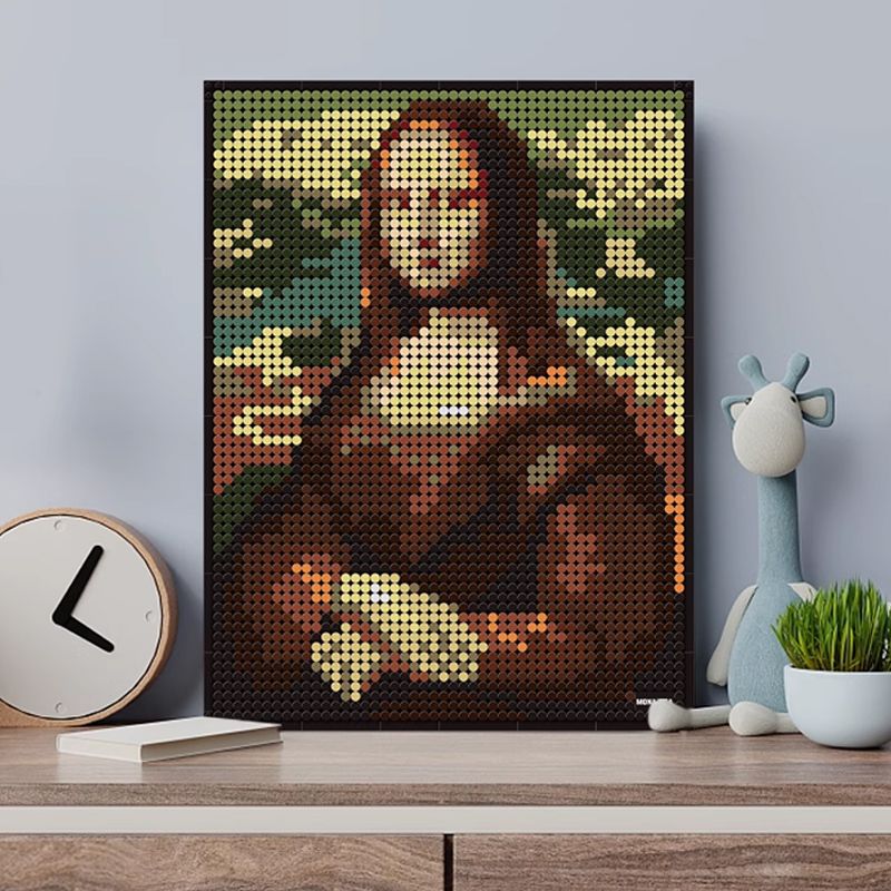 WANGE 5121 non  NỤ CƯỜI CỦA NÀNG MONA LISA bộ đồ chơi xếp lắp ráp ghép mô hình 3262 khối
