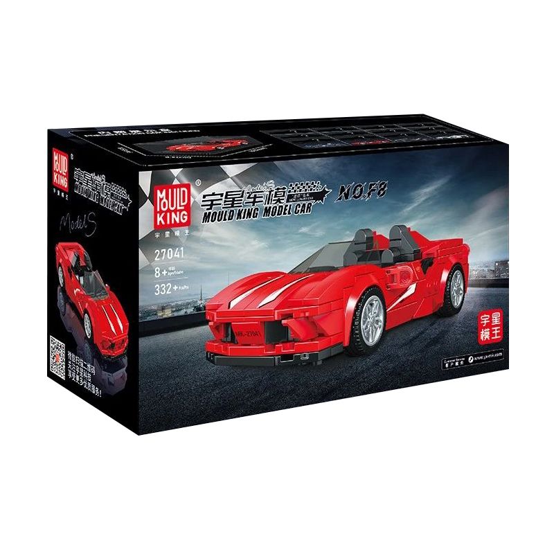 MouldKing 27041 Mould King 27041 non  FERRARI F8 bộ đồ chơi xếp lắp ráp ghép mô hình Speed Champions Racing Cars Đua Xe Công Thức 332 khối