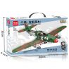 MINGDI 9038 non  MÁY BAY CHIẾN ĐẤU ME-262 bộ đồ chơi xếp lắp ráp ghép mô hình ME-262 FIGHTER 427 khối