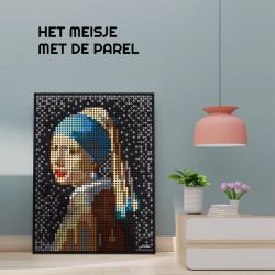 WANGE 5120 non  CÔ GÁI VỚI BÔNG TAI NGỌC TRAI bộ đồ chơi xếp lắp ráp ghép mô hình HET MEISJE MET DE PAREL 3262 khối