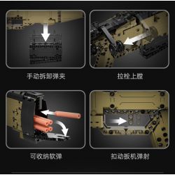 CADA DOUBLEE C81053 81053 non  KẺ BẮN TỈA bộ đồ chơi xếp lắp ráp ghép mô hình Gun Súng 978 khối