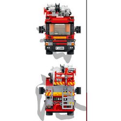 ROYAL TOYS RT42 non  SÀN NÂNG THỦY LỰC XE CỨU HỎA bộ đồ chơi xếp lắp ráp ghép mô hình City CITY STORY HONG KONG FIRE ENGINE HYDRAULIC PLATFORM Thành Phố 564 khối