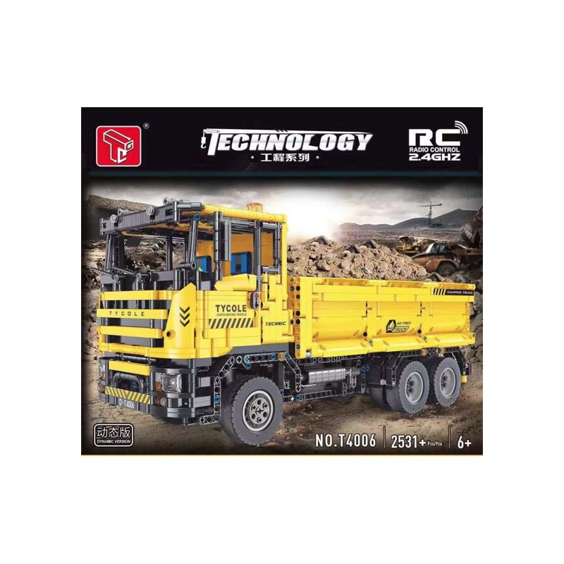 TA GAOLE T4006 4006 non  KỸ THUẬT XE TẢI TỰ ĐỔ bộ đồ chơi xếp lắp ráp ghép mô hình  TECHNOLOGY Kỹ Thuật Công Nghệ Cao Mô Hình Phương Tiện 2531 khối
