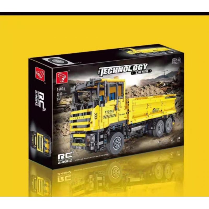TA GAOLE T4006 4006 non  KỸ THUẬT XE TẢI TỰ ĐỔ bộ đồ chơi xếp lắp ráp ghép mô hình  TECHNOLOGY Kỹ Thuật Công Nghệ Cao Mô Hình Phương Tiện 2531 khối