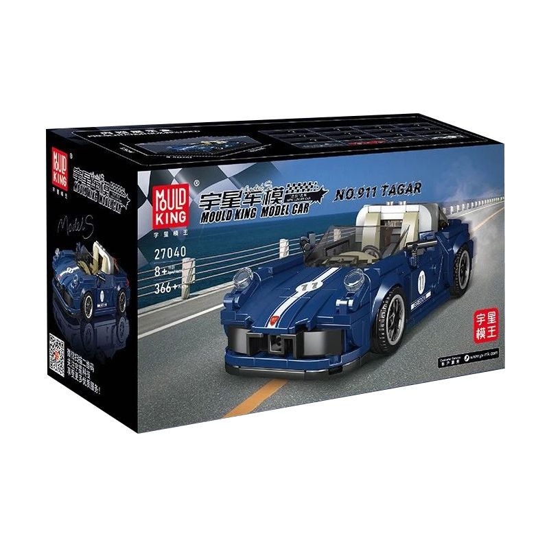 MouldKing 27040 Mould King 27040 non  PORSCHE 911 TARGA bộ đồ chơi xếp lắp ráp ghép mô hình Speed Champions Racing Cars Đua Xe Công Thức 366 khối
