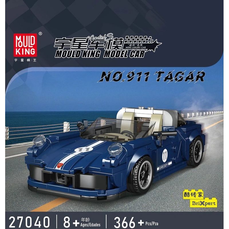 MouldKing 27040 Mould King 27040 non  PORSCHE 911 TARGA bộ đồ chơi xếp lắp ráp ghép mô hình Speed Champions Racing Cars Đua Xe Công Thức 366 khối