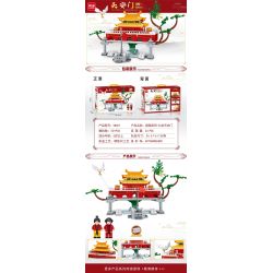 MINGDI 58027 non  QUẢNG TRƯỜNG THIÊN AN MÔN bộ đồ chơi xếp lắp ráp ghép mô hình Creator Sáng Tạo 501 khối