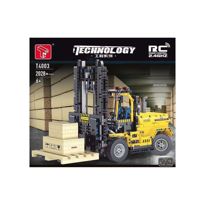 TA GAOLE T4003 4003 non  KỸ THUẬT XE NÂNG HẠNG NẶNG bộ đồ chơi xếp lắp ráp ghép mô hình  TECHNOLOGY Kỹ Thuật Công Nghệ Cao Mô Hình Phương Tiện 2028 khối