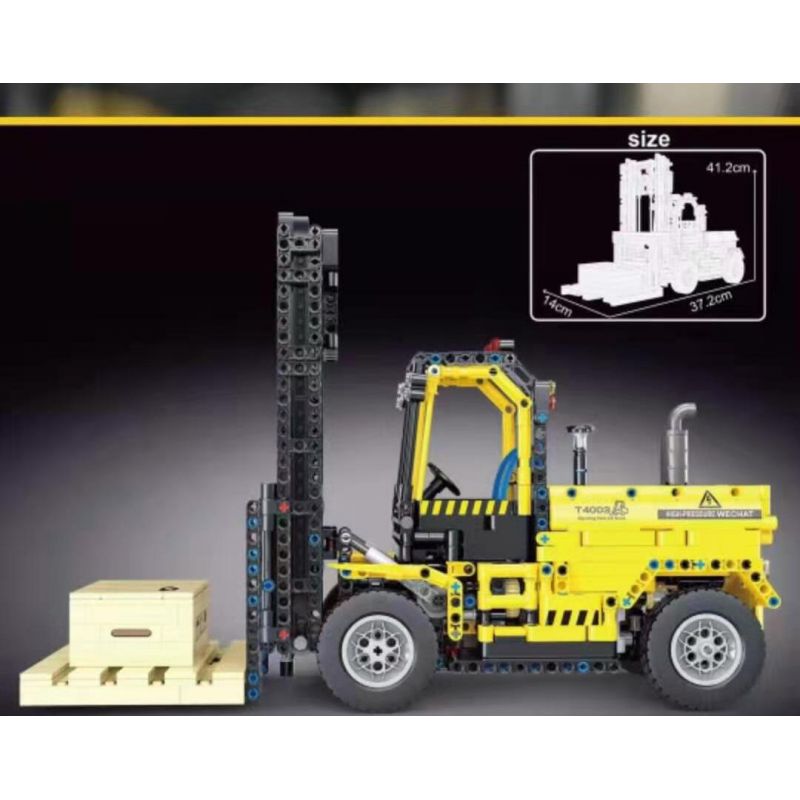 TA GAOLE T4003 4003 non  KỸ THUẬT XE NÂNG HẠNG NẶNG bộ đồ chơi xếp lắp ráp ghép mô hình  TECHNOLOGY Kỹ Thuật Công Nghệ Cao Mô Hình Phương Tiện 2028 khối