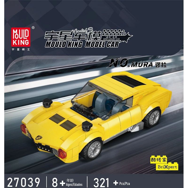 MouldKing 27039 Mould King 27039 non  LAMBORGHINI MIURA bộ đồ chơi xếp lắp ráp ghép mô hình Speed Champions Racing Cars Đua Xe Công Thức 321 khối