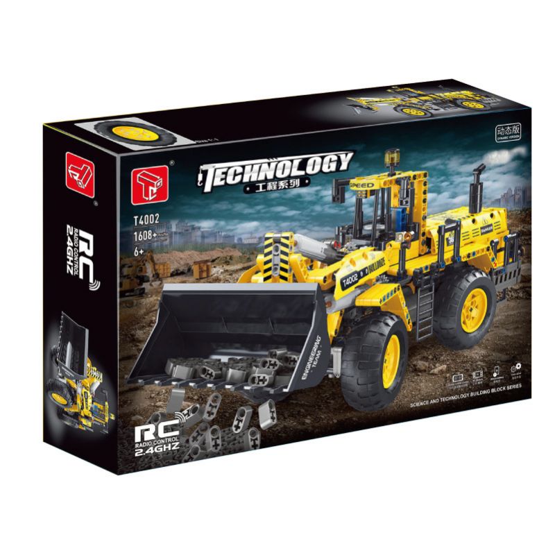 TA GAOLE T4002 4002 non Lego KỸ THUẬT: FRONT LOADER bộ đồ chơi xếp lắp ráp ghép mô hình Technic TECHNOLOGY Kỹ Thuật Công Nghệ Cao Mô Hình Phương Tiện 1608 khối