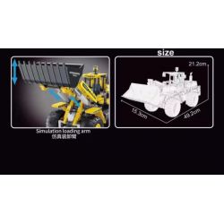 TA GAOLE T4002 4002 non  KỸ THUẬT: FRONT LOADER bộ đồ chơi xếp lắp ráp ghép mô hình  TECHNOLOGY Kỹ Thuật Công Nghệ Cao Mô Hình Phương Tiện 1608 khối