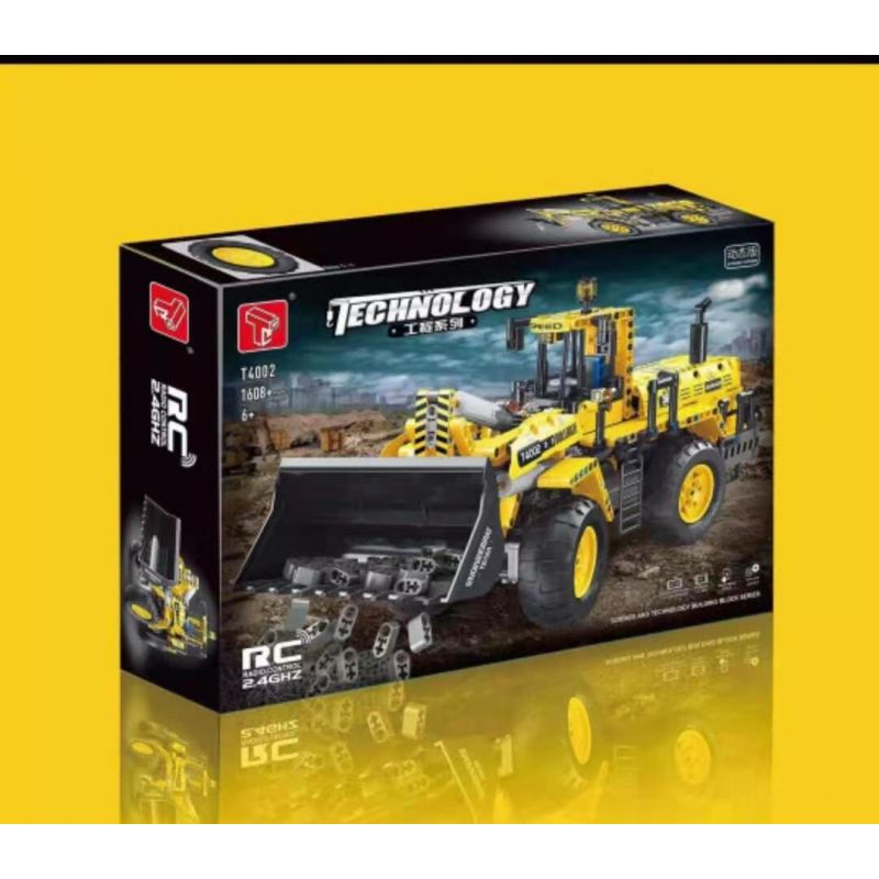 TA GAOLE T4002 4002 non  KỸ THUẬT: FRONT LOADER bộ đồ chơi xếp lắp ráp ghép mô hình  TECHNOLOGY Kỹ Thuật Công Nghệ Cao Mô Hình Phương Tiện 1608 khối