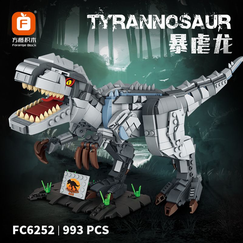 FORANGE FC6252 6252 non  RỒNG ĐỘC bộ đồ chơi xếp lắp ráp ghép mô hình Dino TYRANNOSAUR Khủng Long 993 khối FORANGE FC6252 6252 non  RỒNG ĐỘC bộ đồ chơi xếp lắp ráp ghép mô hình Dino TYRANNOSAUR Khủng Long 993 khối