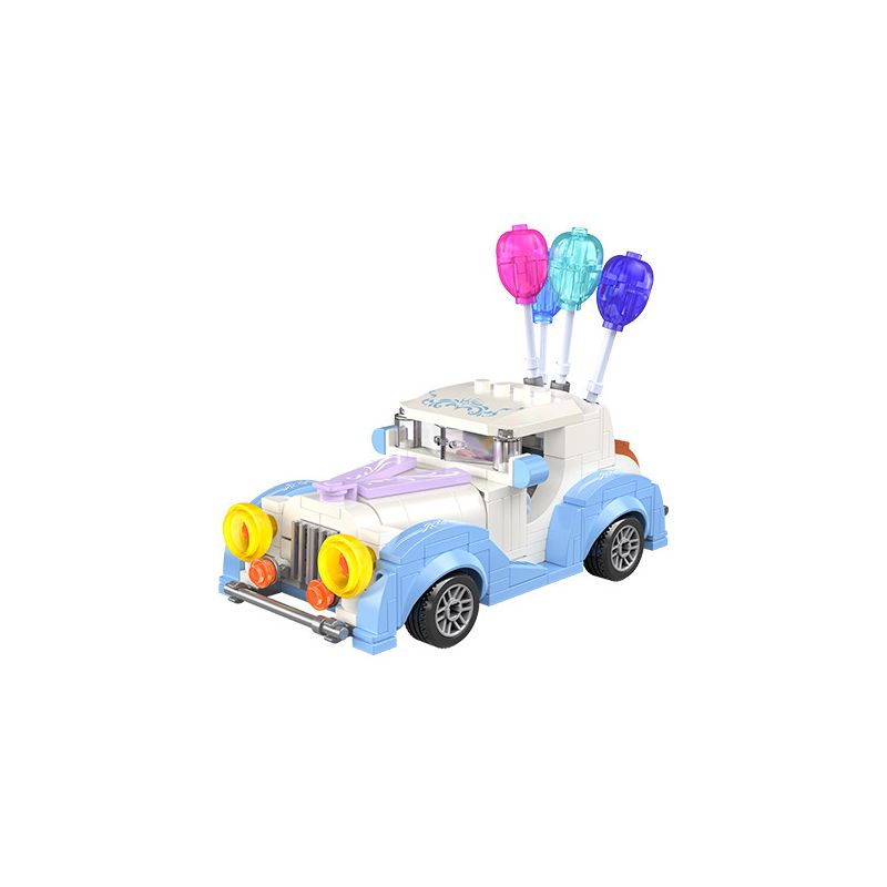 JAKI JK8308 8308 non Lego XE CƯỚI BONG BÓNG bộ đồ chơi xếp lắp ráp ghép mô hình Racers BALLOON WEDDING CAR Đua Tốc Độ