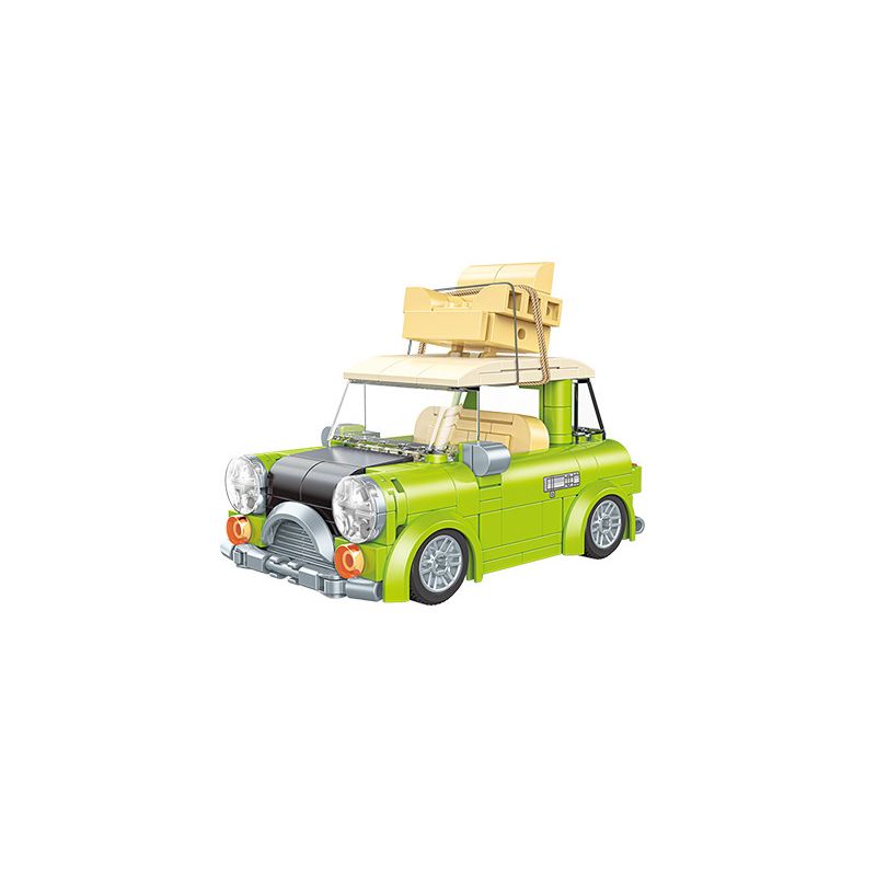 JAKI JK8307 8307 non Lego XE NHỎ SOFA bộ đồ chơi xếp lắp ráp ghép mô hình Racers SOFA MINI CAR Đua Tốc Độ