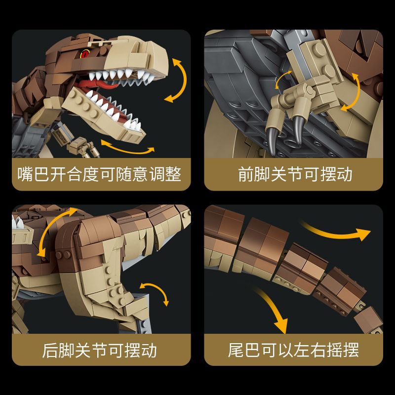 FORANGE FC6251 6251 non  TYRANNOSAURUS REX bộ đồ chơi xếp lắp ráp ghép mô hình Dino Khủng Long 939 khối FORANGE FC6251 6251 non  TYRANNOSAURUS REX bộ đồ chơi xếp lắp ráp ghép mô hình Dino Khủng Long 939 khối