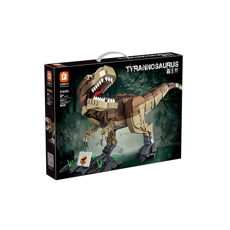 FORANGE FC6251 6251 non  TYRANNOSAURUS REX bộ đồ chơi xếp lắp ráp ghép mô hình Dino Khủng Long 939 khối FORANGE FC6251 6251 non  TYRANNOSAURUS REX bộ đồ chơi xếp lắp ráp ghép mô hình Dino Khủng Long 939 khối